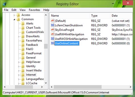 office can't display online services|(This feature has been disabled by your administrator) error in .